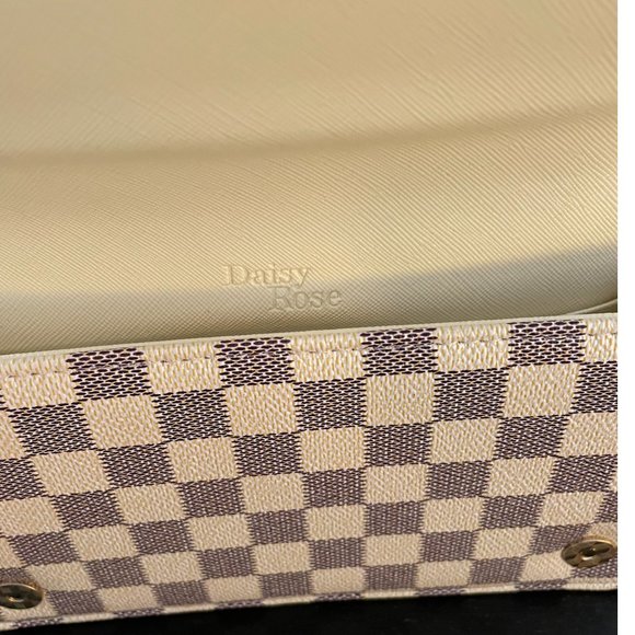 Check Cross Body Bag Cream Purse - Picture 13 of 15